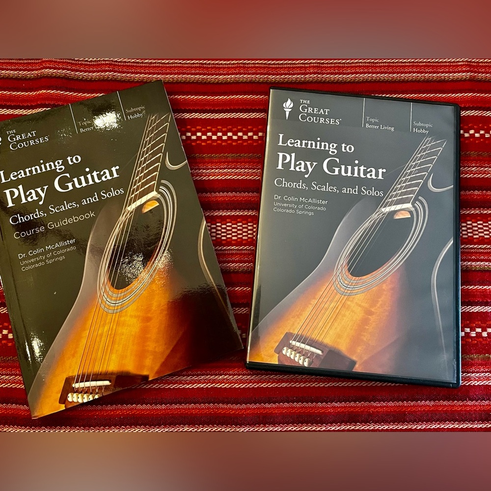 Great courses Learning Guitar DVD and Book By Dr Collin McAllister Univ Colorado